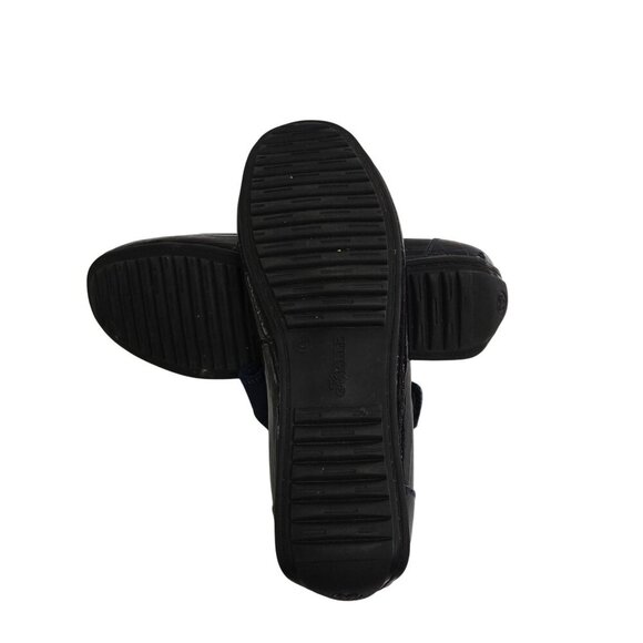 Helle Comfort Lidia Maryjane Croc Embossed Fabric Navy Driving Loafers Size 42 - Picture 6 of 10